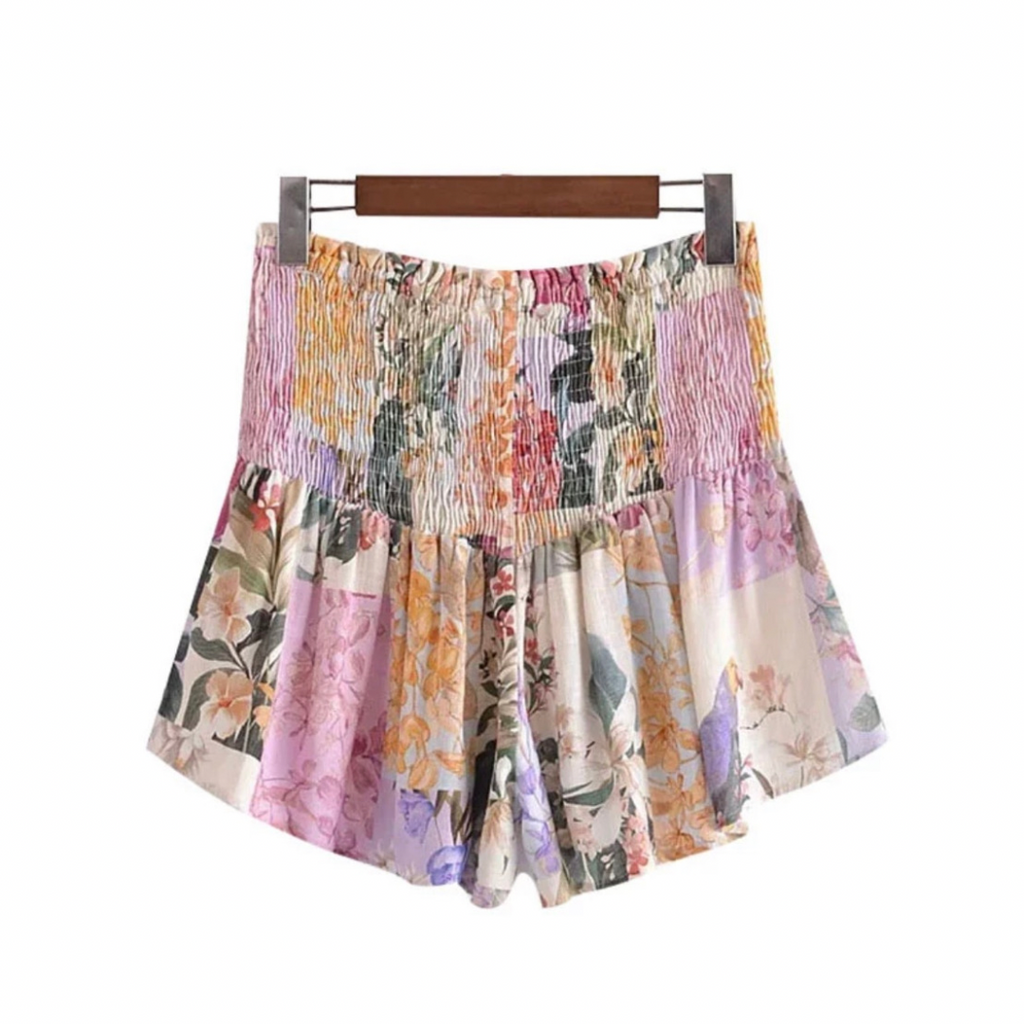 Floral print shorts chick comfy for women