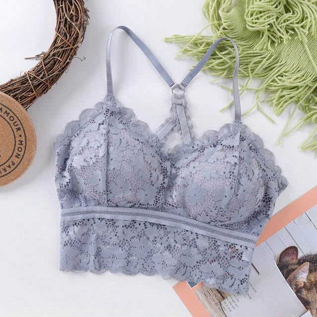 Bralette Push Up Seamless | Nylon Lace Sleep Tops, Free Size Bra3