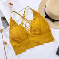 Lace Sexy Bralette | V-neck Cross Straps Push Up Backless, Free Size