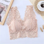 Women Lace Sexy Bralette | V-neck Cross Straps Push Up Backless5