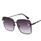 Gradient UV400 Rimless Square Bee Sunglasses | for Women & Men2