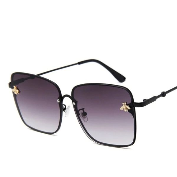 Gradient UV400 Rimless Square Bee Sunglasses | for Women & Men2