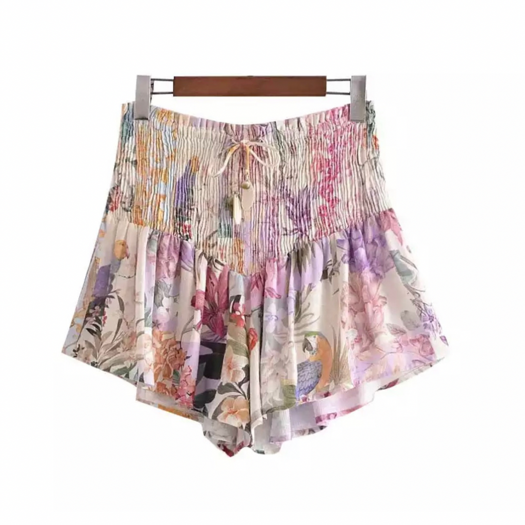 floral print shorts for women