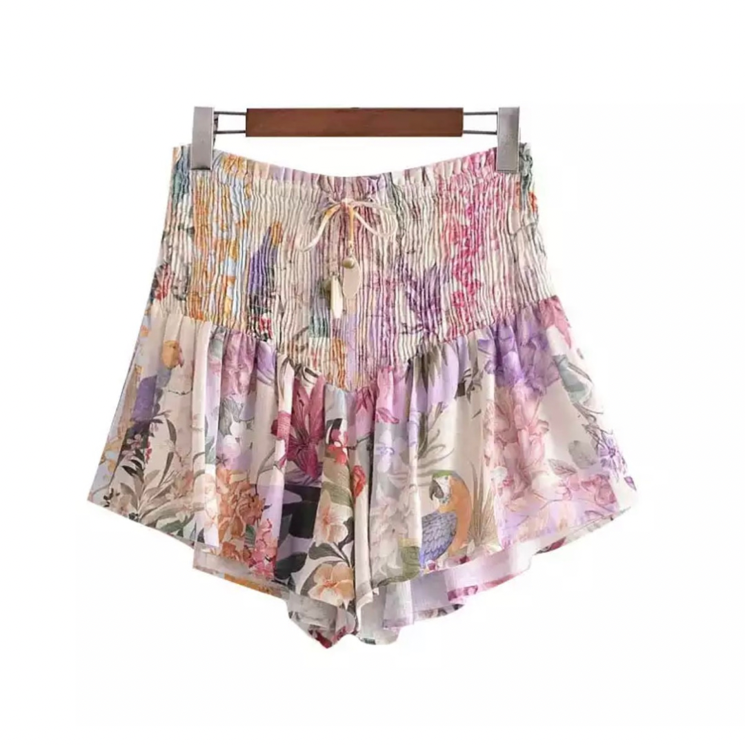 floral print shorts for women