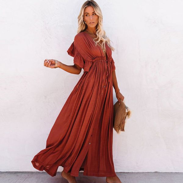 Beach Glam with a Hot Bikini Cover Up Long Tunic Sexy and Stylish12