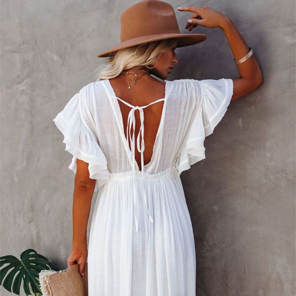 Beach Glam with a Hot Bikini Cover Up Long Tunic Sexy and Stylish2