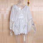 Trendy Summer Pareo Beach Cover Up | Classic White Swimwear3
