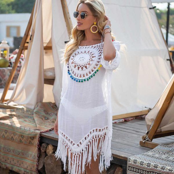 Trendy Women’s Summer Bikini Floral Lace Hollow Out Swimsuit Dress2
