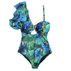 Sexy One Shoulder Ruffle One Piece | Stunning Swimwear Style3