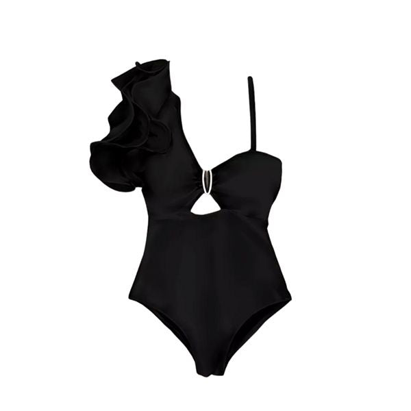 Sexy One Shoulder Ruffle One Piece | Stunning Swimwear Style
